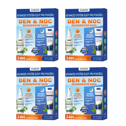 KUBOZN® Denní a noční regenerační systém pro psoriázu – 100% bez steroidů, dvojité řešení pro úlevu od plaků, šupinatění a svědění