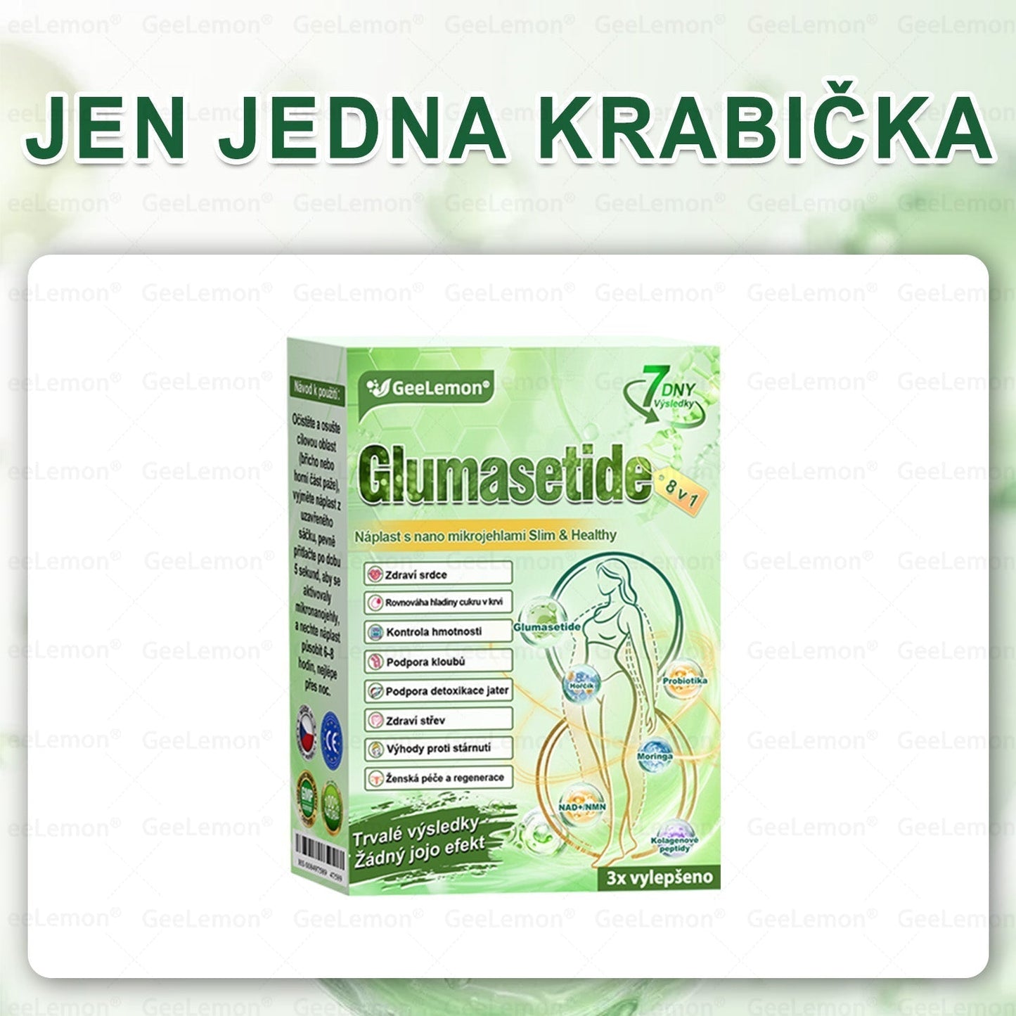 Oficiální český obchod | GeeLemon® 8v1 Nanomikrojehlicové náplasti na formování těla 🇨🇿 Pouze 1 použití denně ✅ Výsledky viditelné již za 7 dní – vhodné pro obezitu, kardiovaskulární zdraví, cukrovku a problémy s klouby