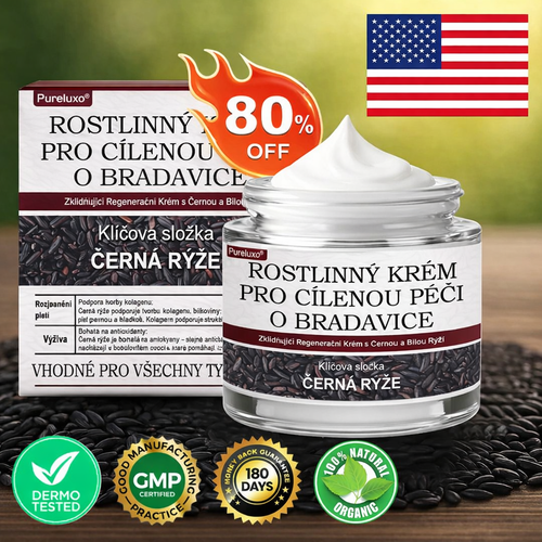 Pureluxo® Fekete Rizses Bőrregeneráló Krém 👨‍⚕️ (Szemölcsök, bőrkinövések, foltok és hiperpigmentáció kezelésére)